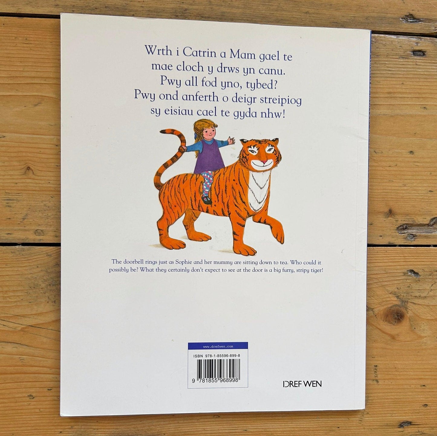 Y Teigr a Ddaeth i De - The Tiger Who Came to Tea - Welsh (Preloved)