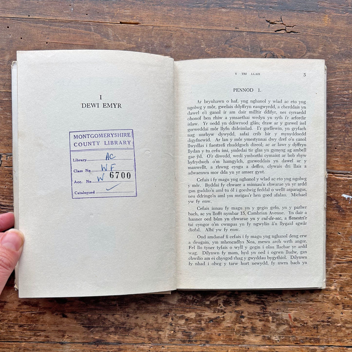 Y Tri Llais - Vintage Welsh Book - 1958 1st ed. (Preloved)