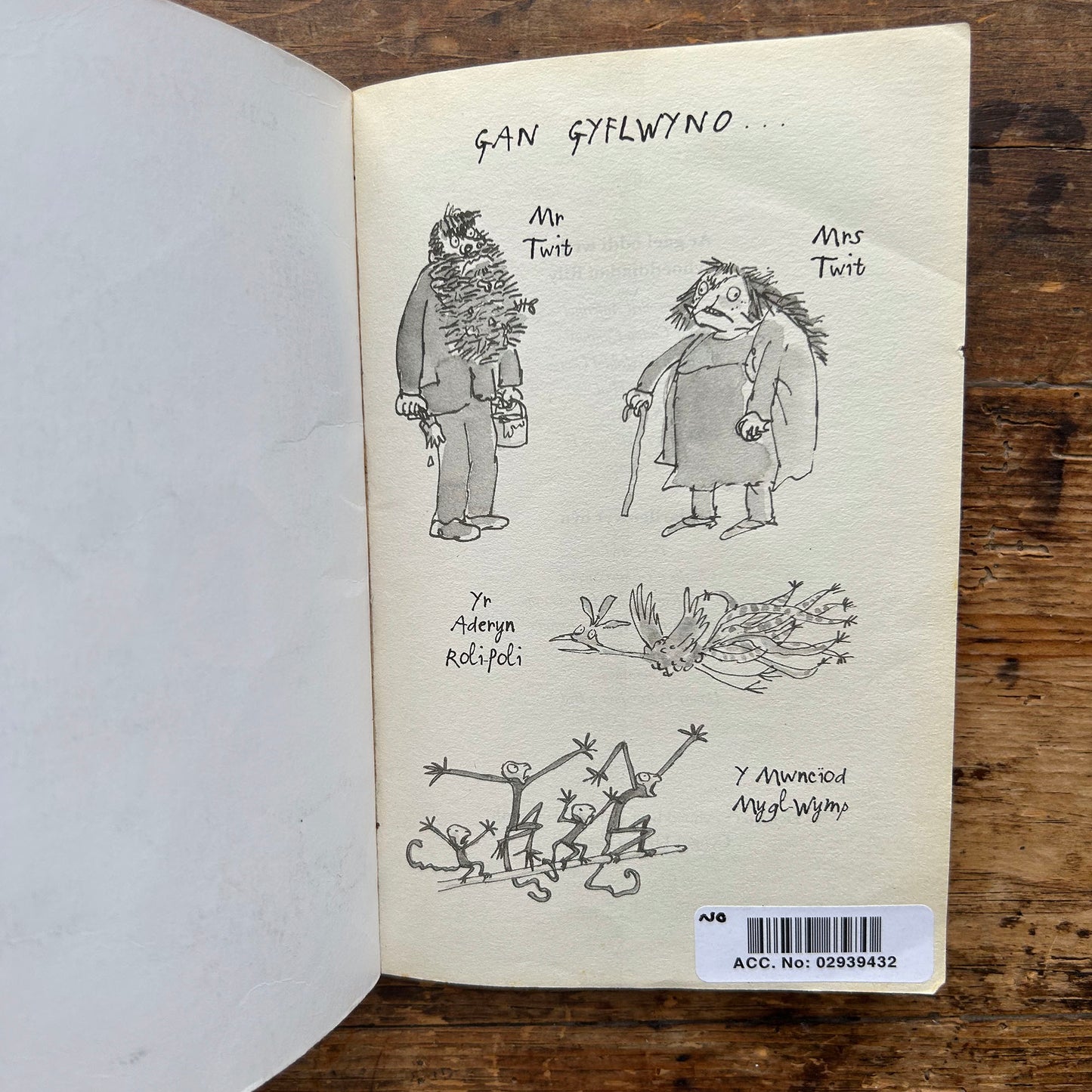 Y Twits - The Twits - Roald Dahl - Welsh (Preloved)