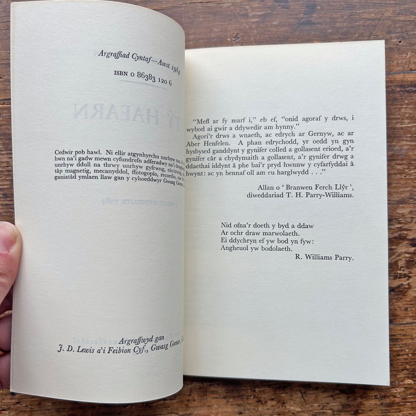 Y Ty Haearn - John Idris Owen (Preloved)