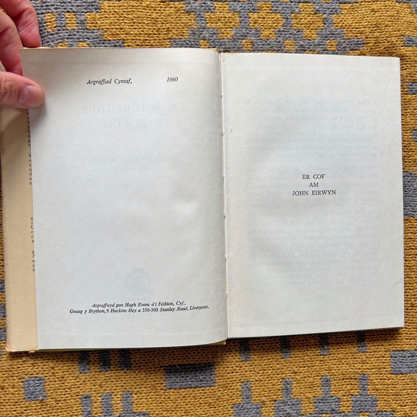 Ym Mhoethder Y Tywod - W. Hydwedd Boyer - 1960 (Preloved)
