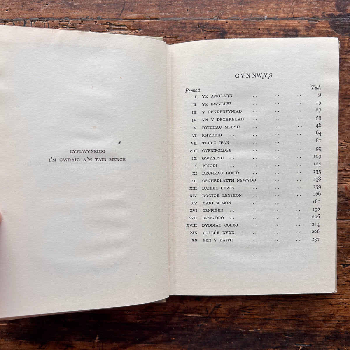 Yr Ettfeddion - Nofel Gan W. Leslie Richards - 1956 1st edition (Preloved)