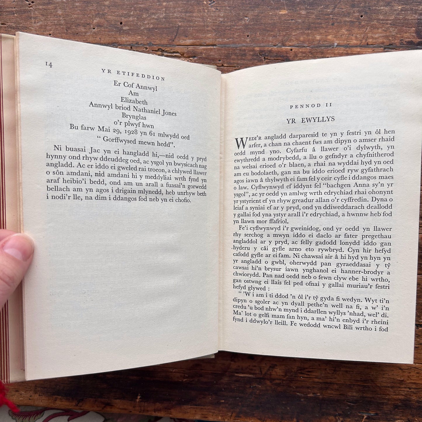 Yr Ettfeddion - Nofel Gan W. Leslie Richards - 1956 1st edition (Preloved)