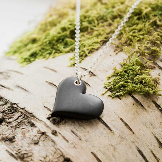Necklace - Welsh Slate - Heart