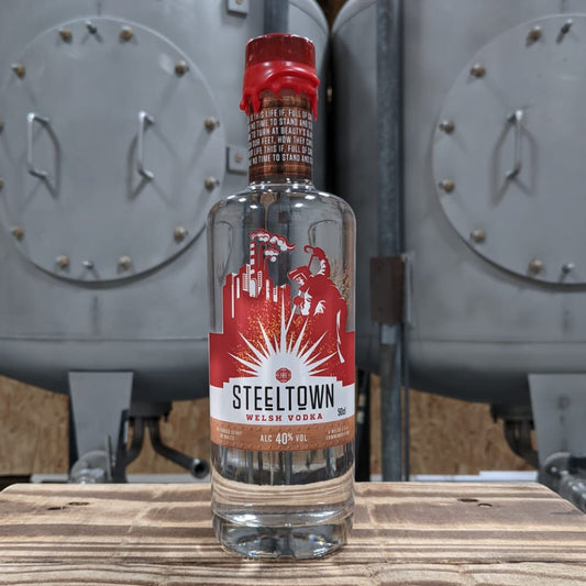 Welsh Vodka - Steeltown - 50cl - Spirit of Wales (UK Postage Included)