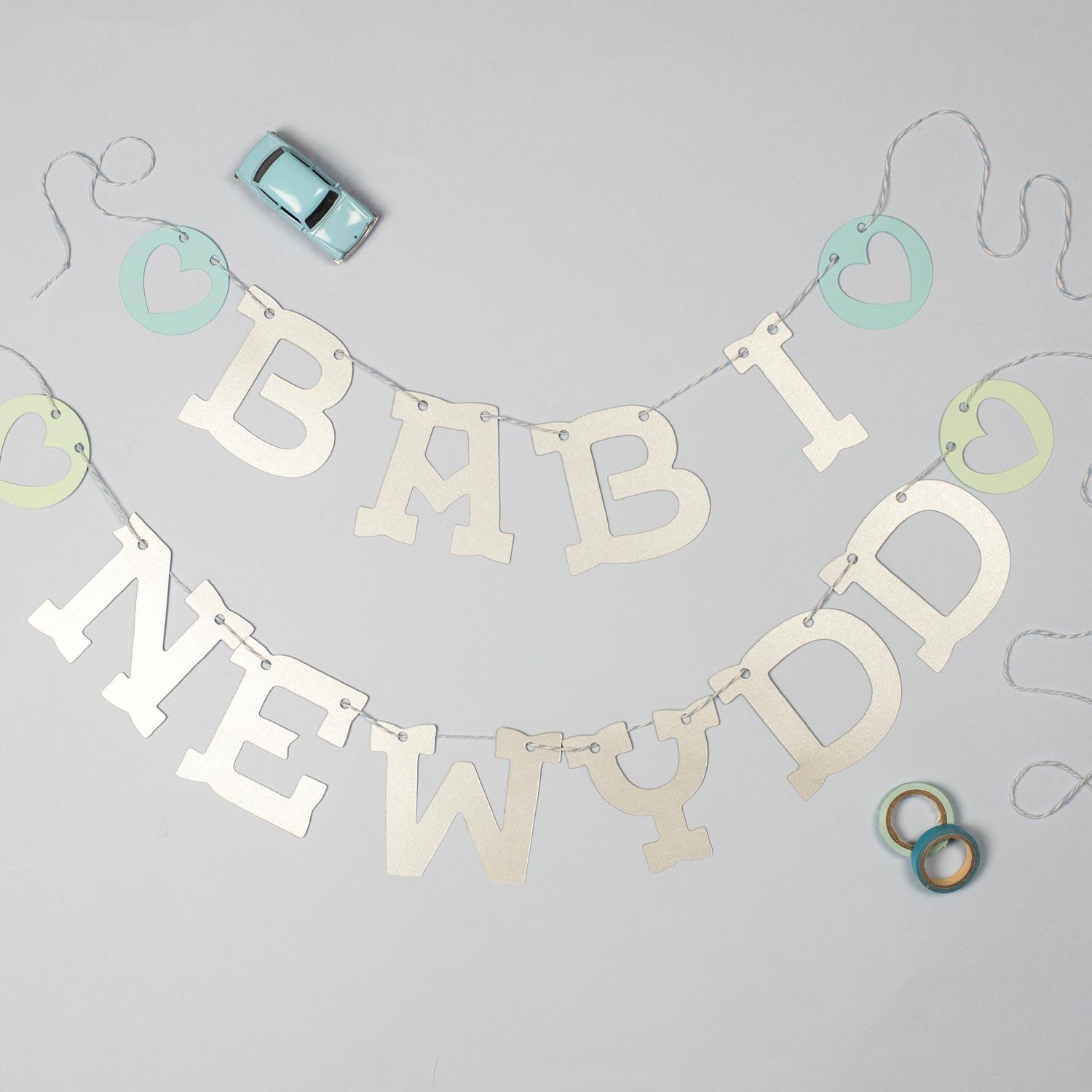 Bunting Garland - Babi Newydd - New Baby