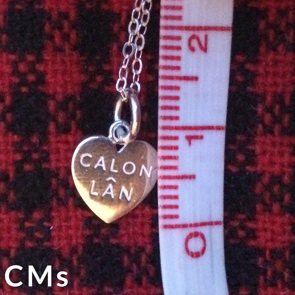 Mini Charm / Pendant - Yn Fy Nghalon Am Byth - Sterling Silver or Gold Plated