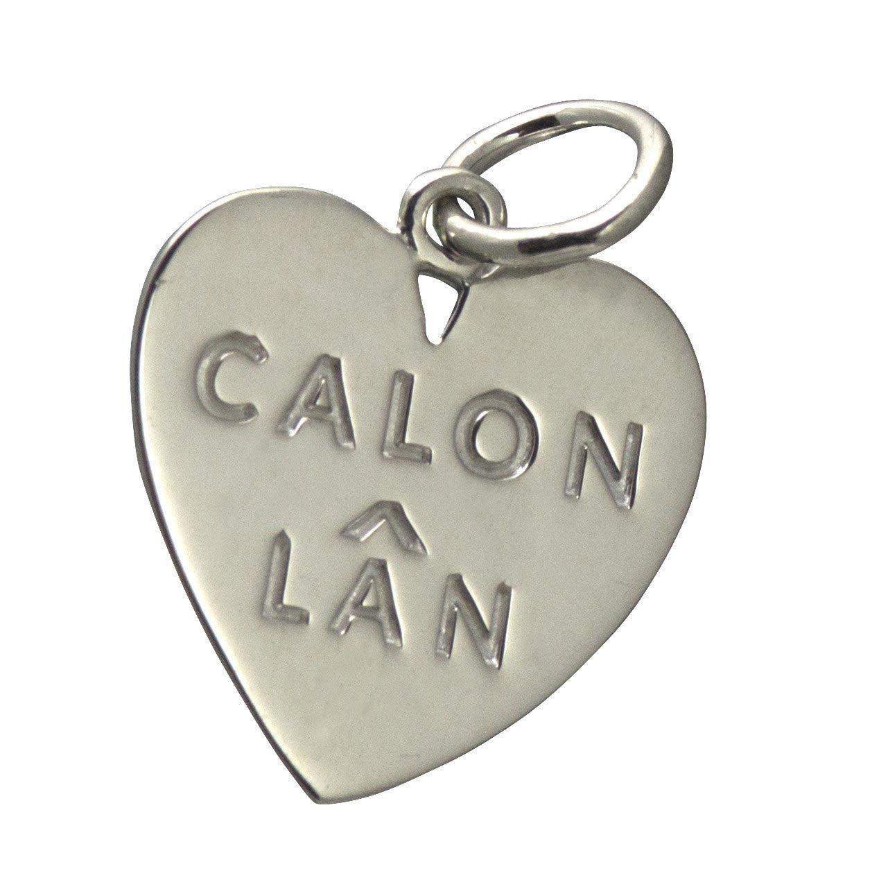 Pendant - Calon Lan - Large - Sterling Silver or Gold Plated