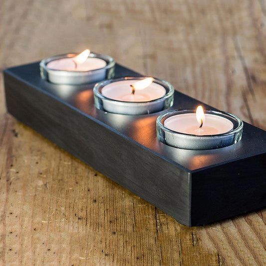 Candle Holder - Welsh Slate - Tea Lights