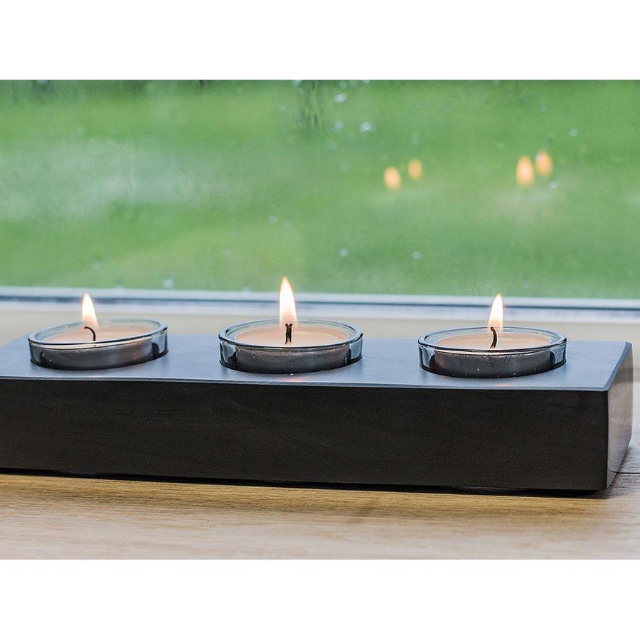 Candle Holder - Welsh Slate - Tea Lights