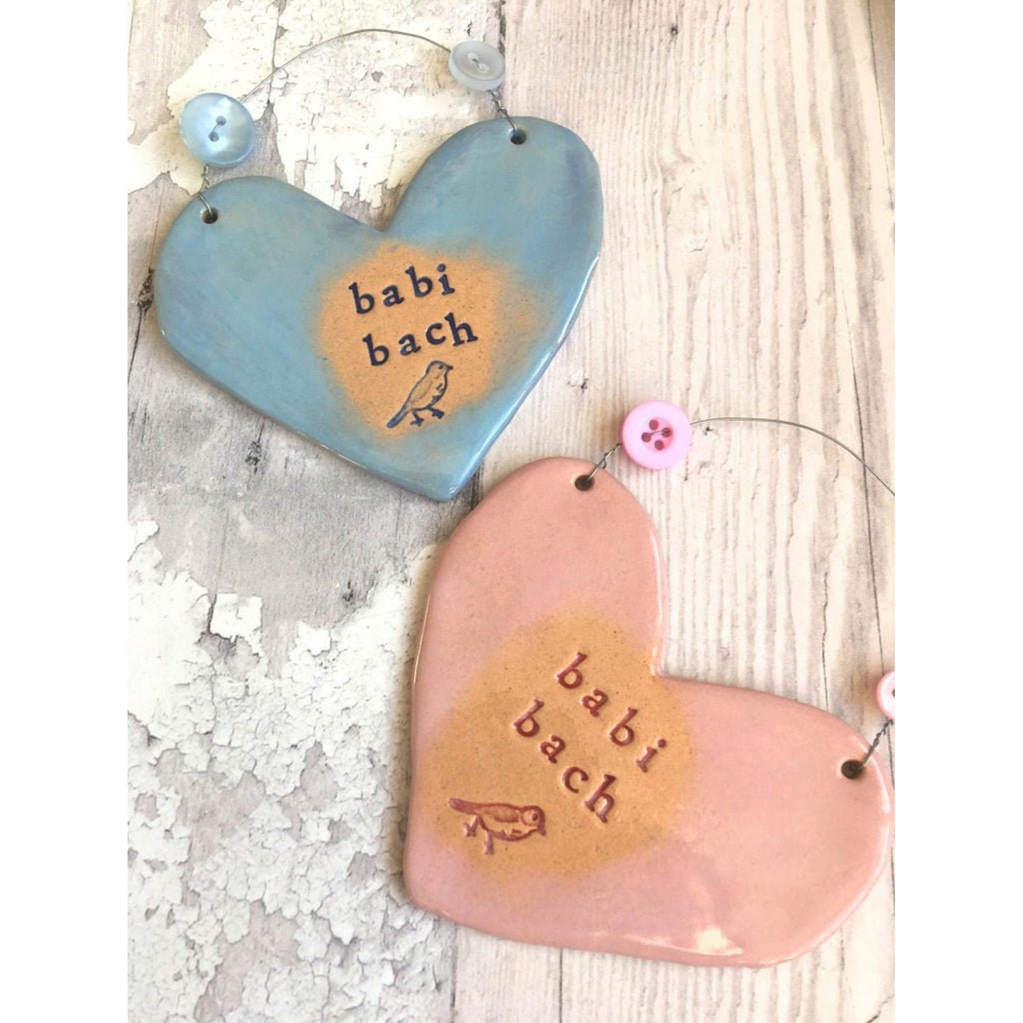 Heart - Decoration - Ceramic - Babi Bach / Little Baby