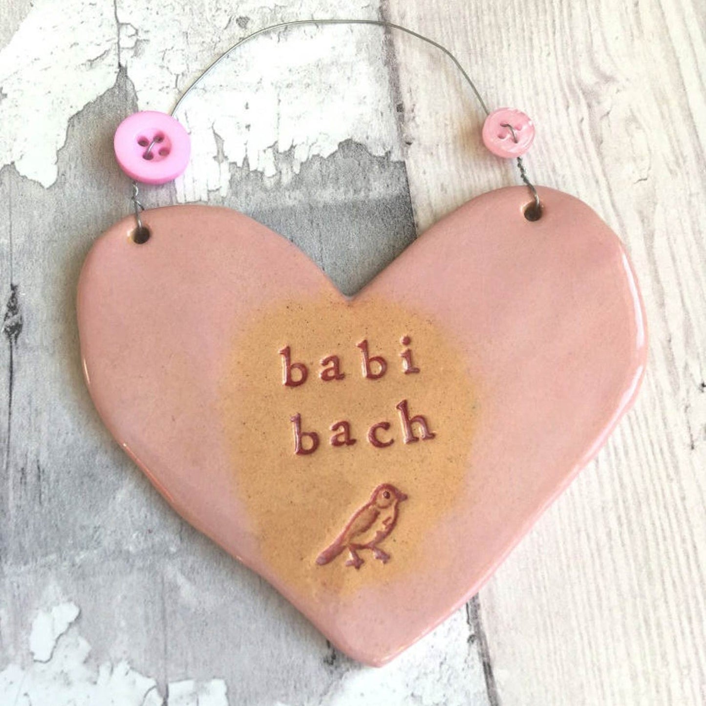 Heart - Decoration - Ceramic - Babi Bach / Little Baby