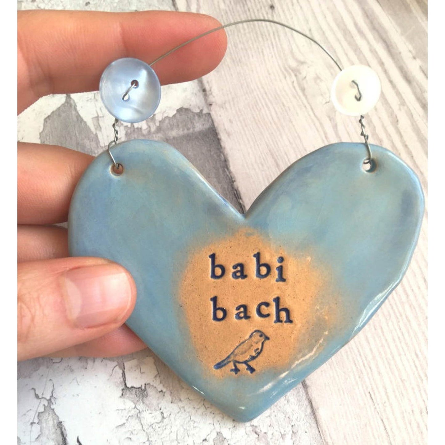 Heart - Decoration - Ceramic - Babi Bach / Little Baby