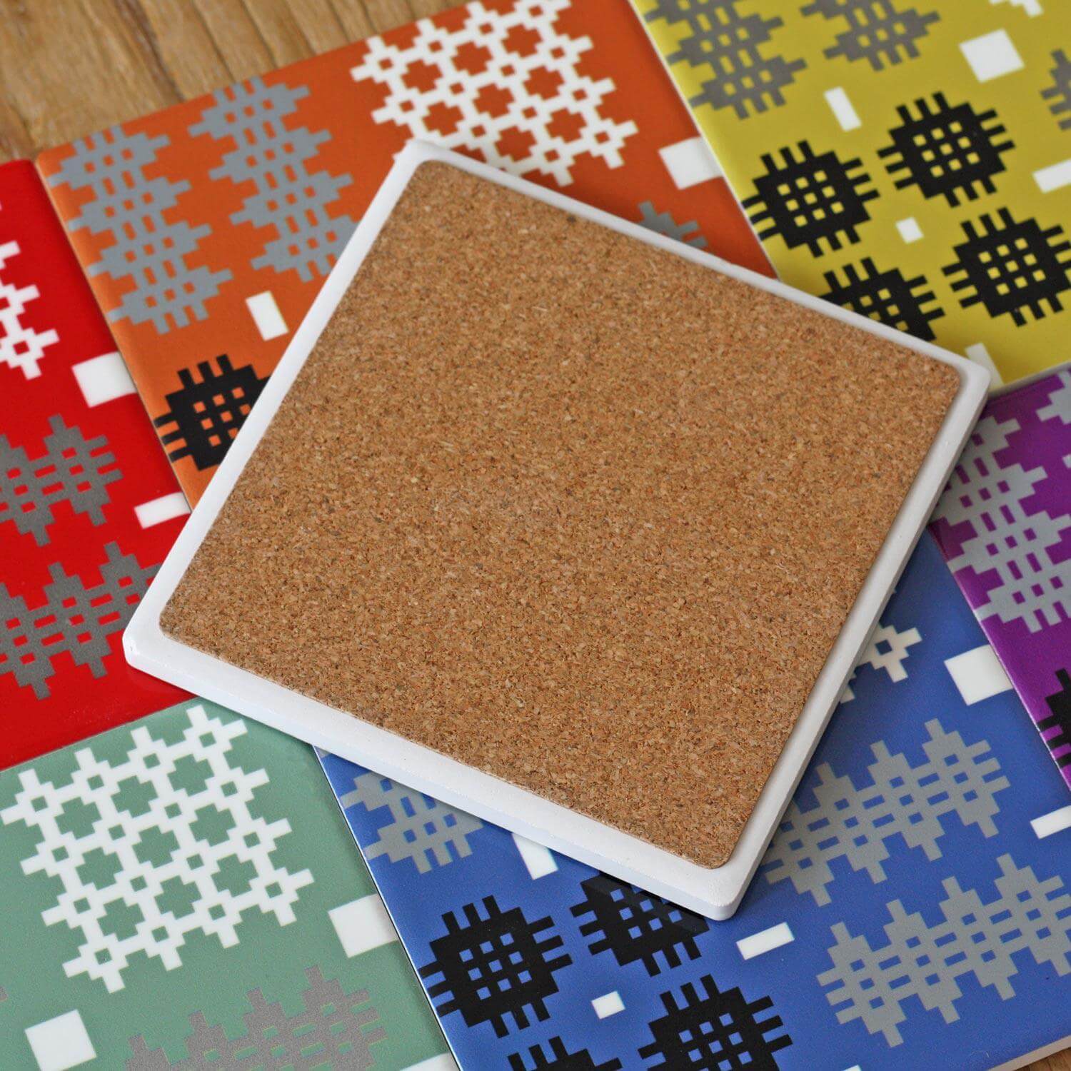 Coasters - Welsh Tapestry Print - Various Colours