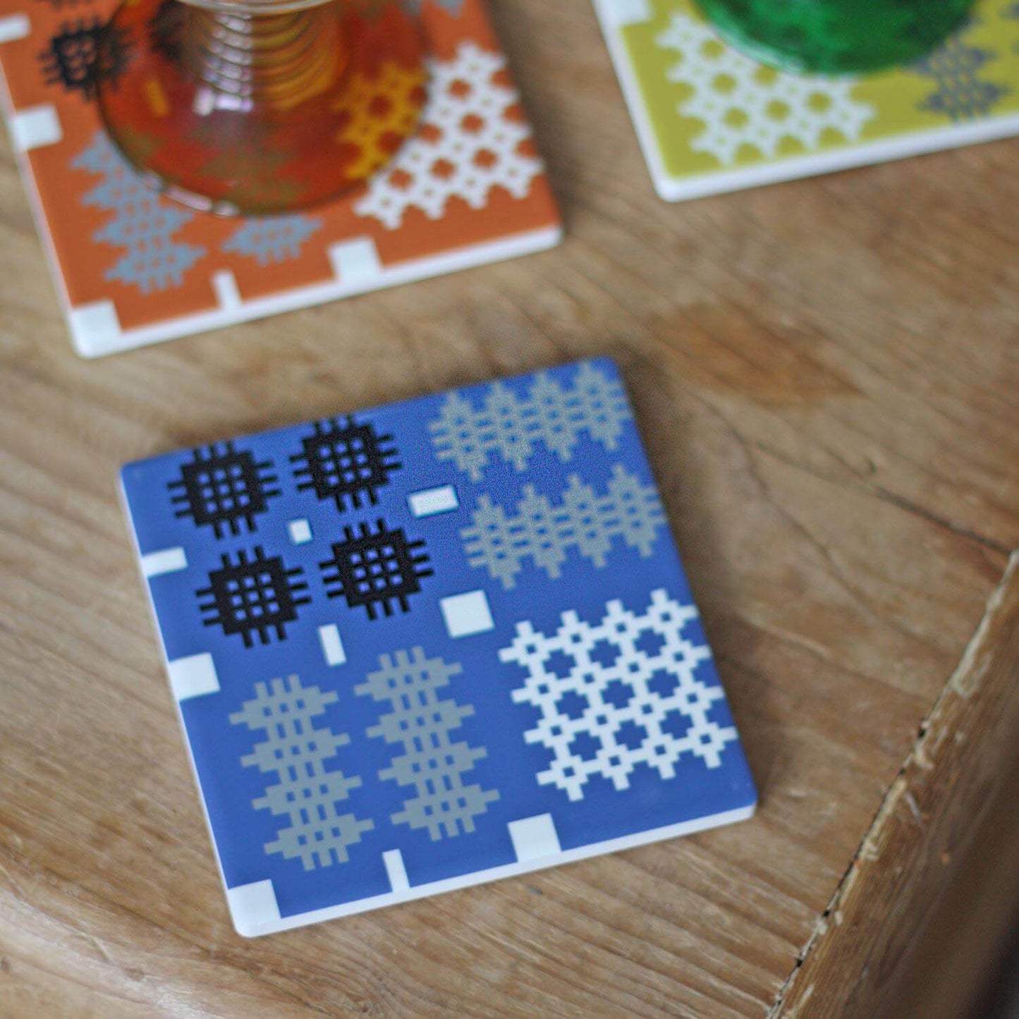 Coasters - Welsh Tapestry Print - Various Colours