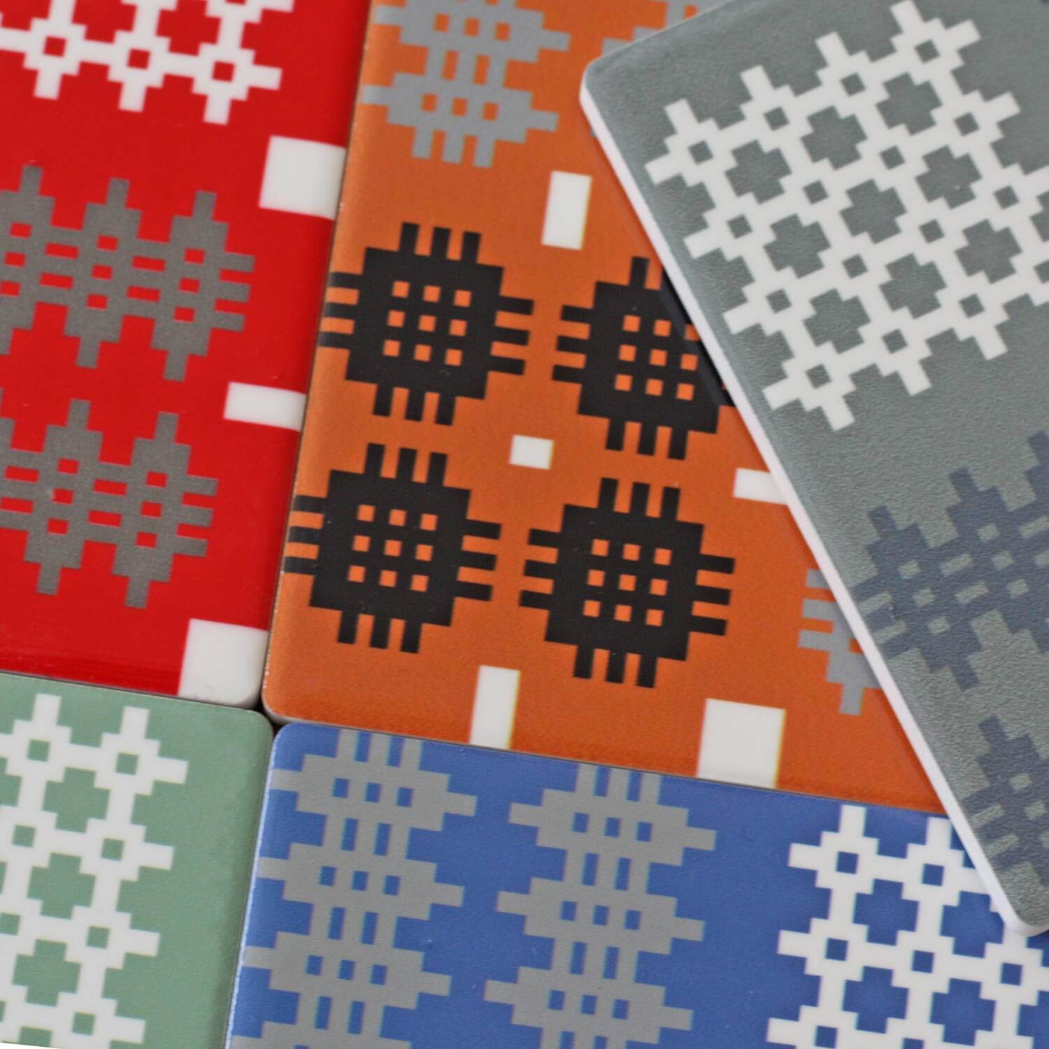 Coasters - Welsh Tapestry Print - Various Colours