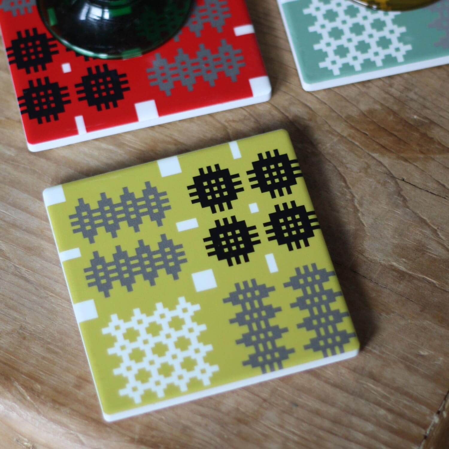 Coasters - Welsh Tapestry Print - Various Colours