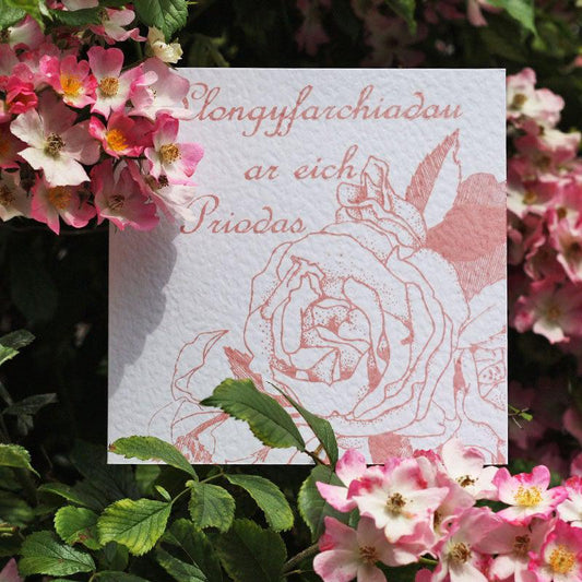 Card - Llongyfarchiadau / Congratulations - Wedding