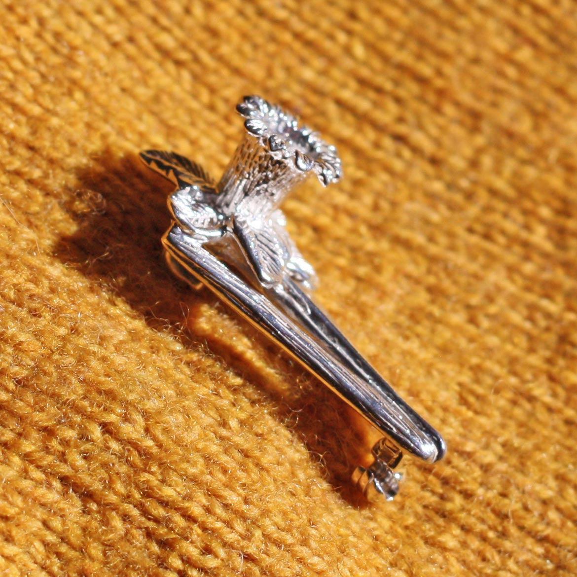Pin / Brooch - Welsh Daffodil - Sterling Silver or Gold Plated