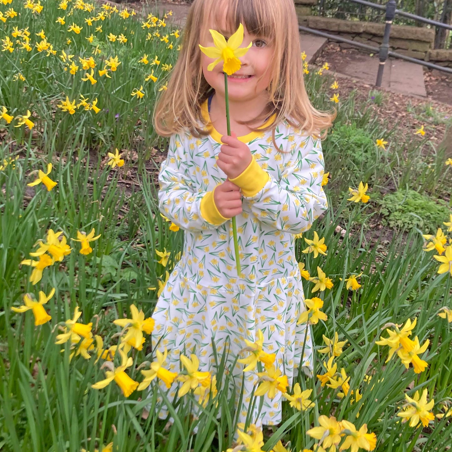 Skater Dress - Baby / Kids - Daffodil Print