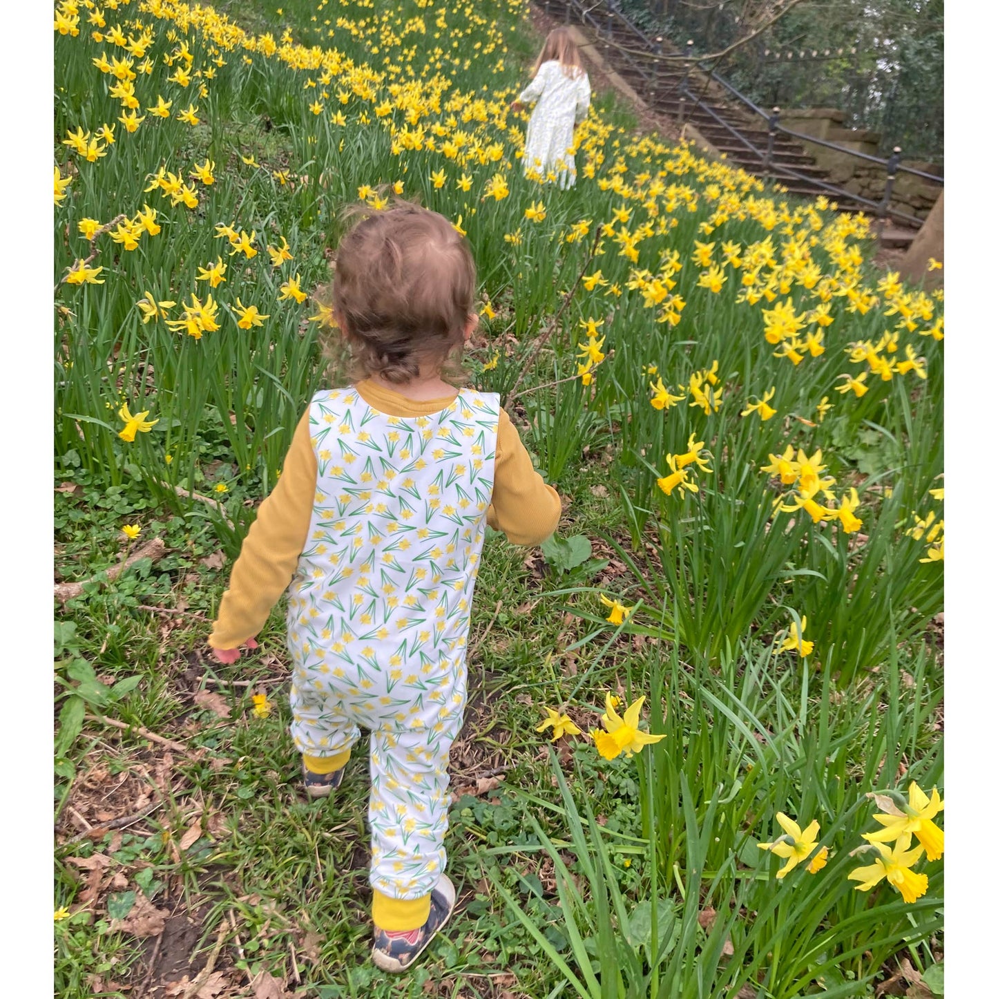 Dungarees / Rompers - Baby / Kids - Daffodil Print