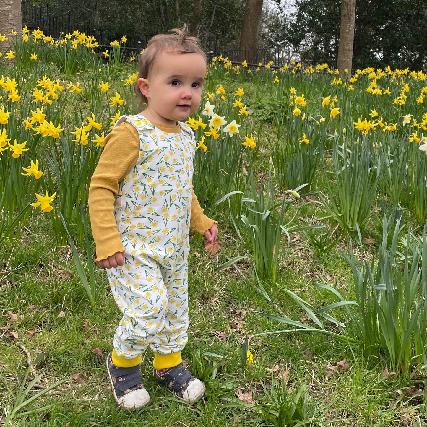 Dungarees / Rompers - Baby / Kids - Daffodil Print