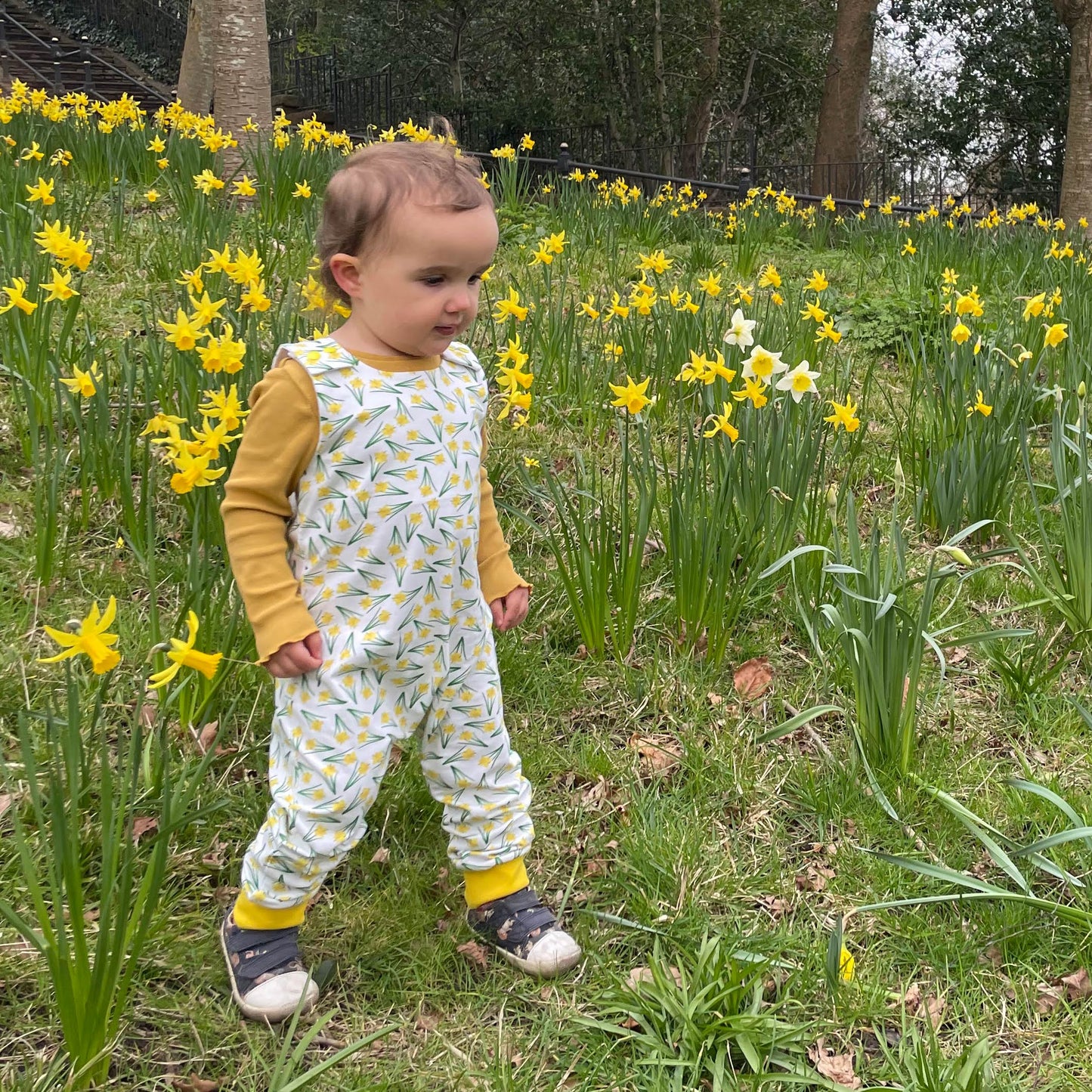 Dungarees / Rompers - Baby / Kids - Daffodil Print