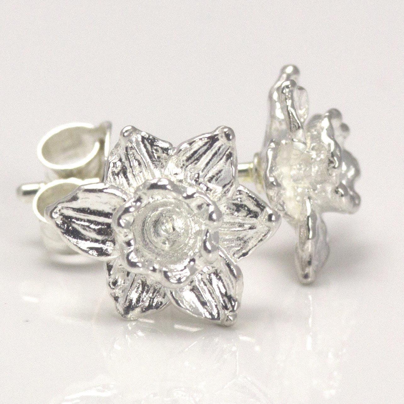 Earrings - Welsh Daffodils - Sterling Silver