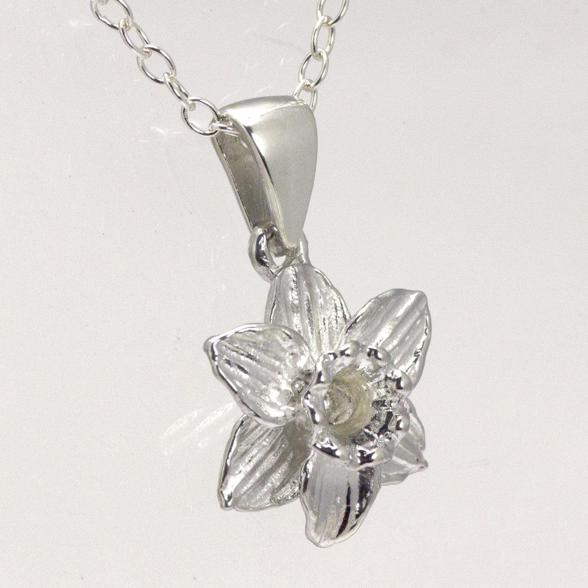 Pendant / Charm - Welsh Daffodil - Sterling Silver