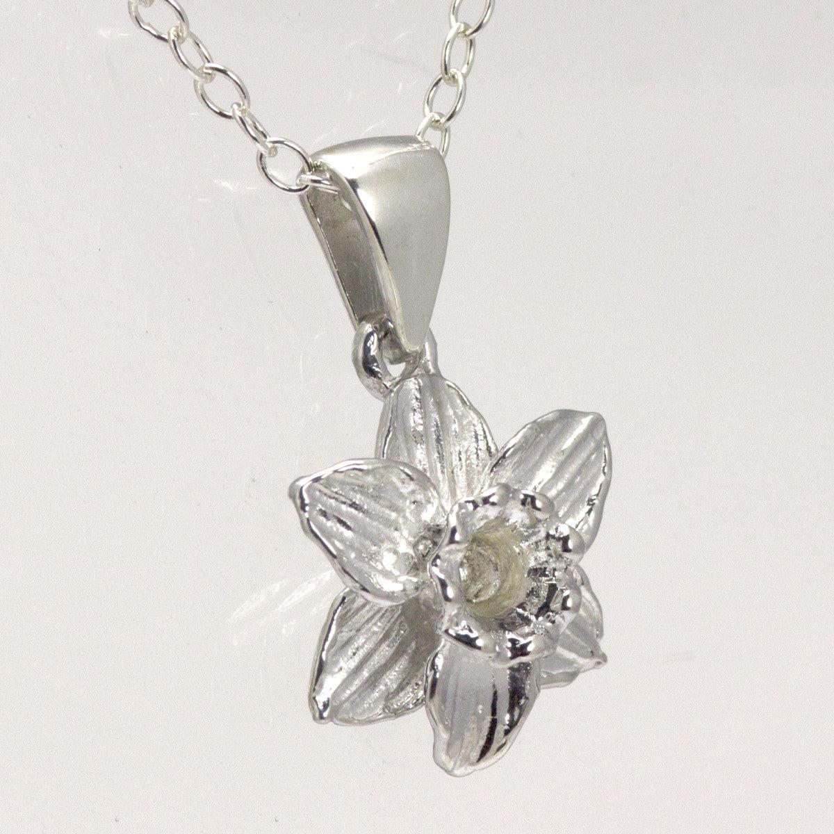 Pendant / Charm - Welsh Daffodil - Sterling Silver