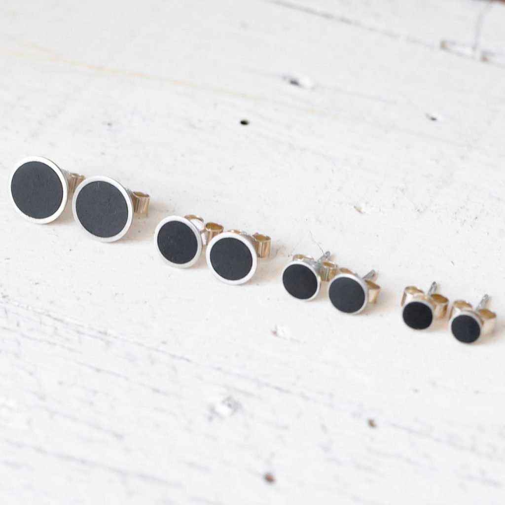 Earrings - Welsh Slate - Studs