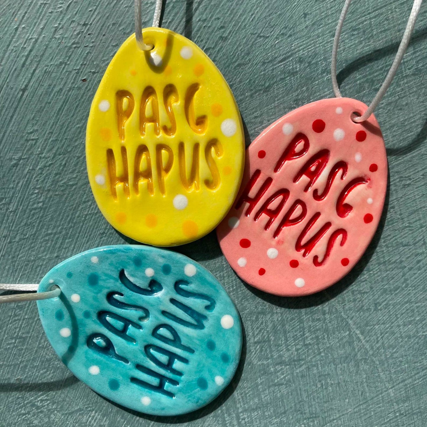 Decoration - Easter Egg - Ceramic / Porcelain - Pasg Hapus