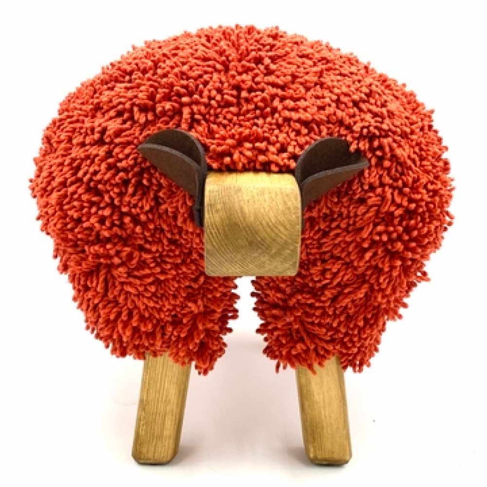 Foot Rest - Welsh Sheep - Original Ewemoo - Tomato Red