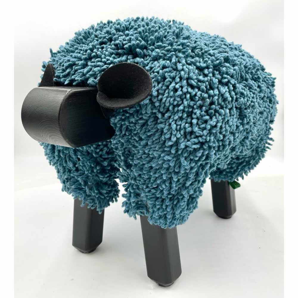 Foot Rest - Welsh Sheep - Original Ewemoo - Blue Stone