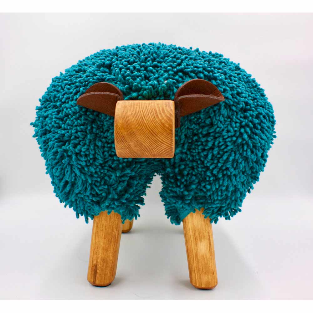 Foot Rest - Welsh Sheep - Original Ewemoo - Oceanic Teal