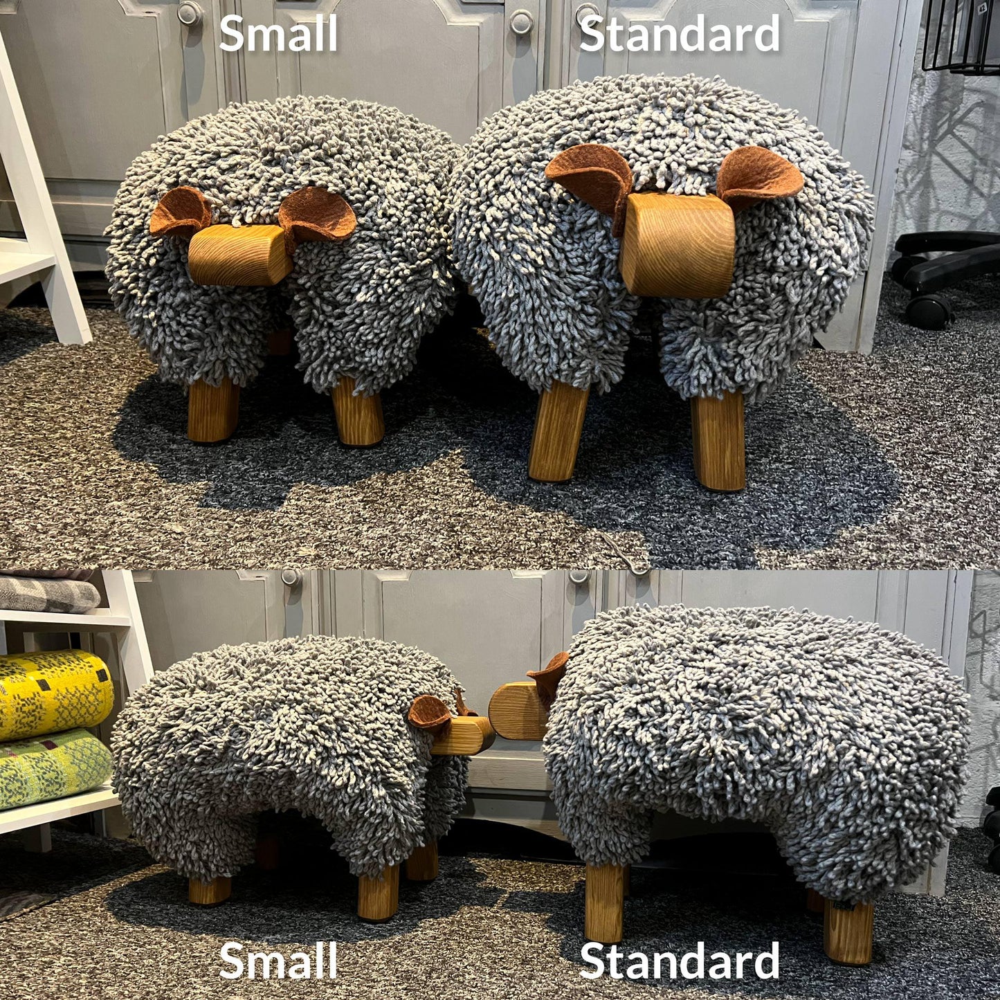Foot Rest - Welsh Sheep - Original Ewemoo - Blue Stone