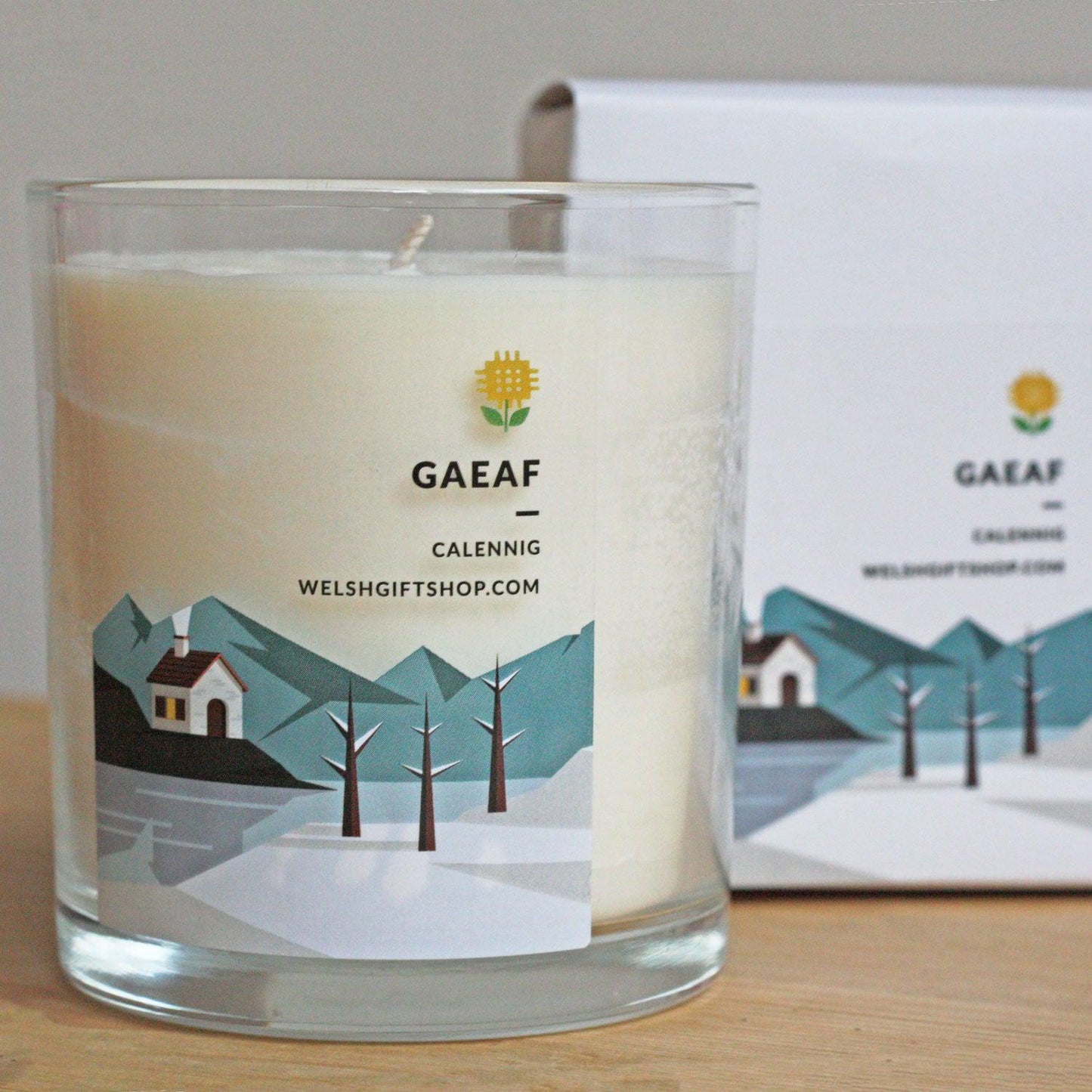 Votive Candle - Y Tymhorau - Gaeaf - Winter