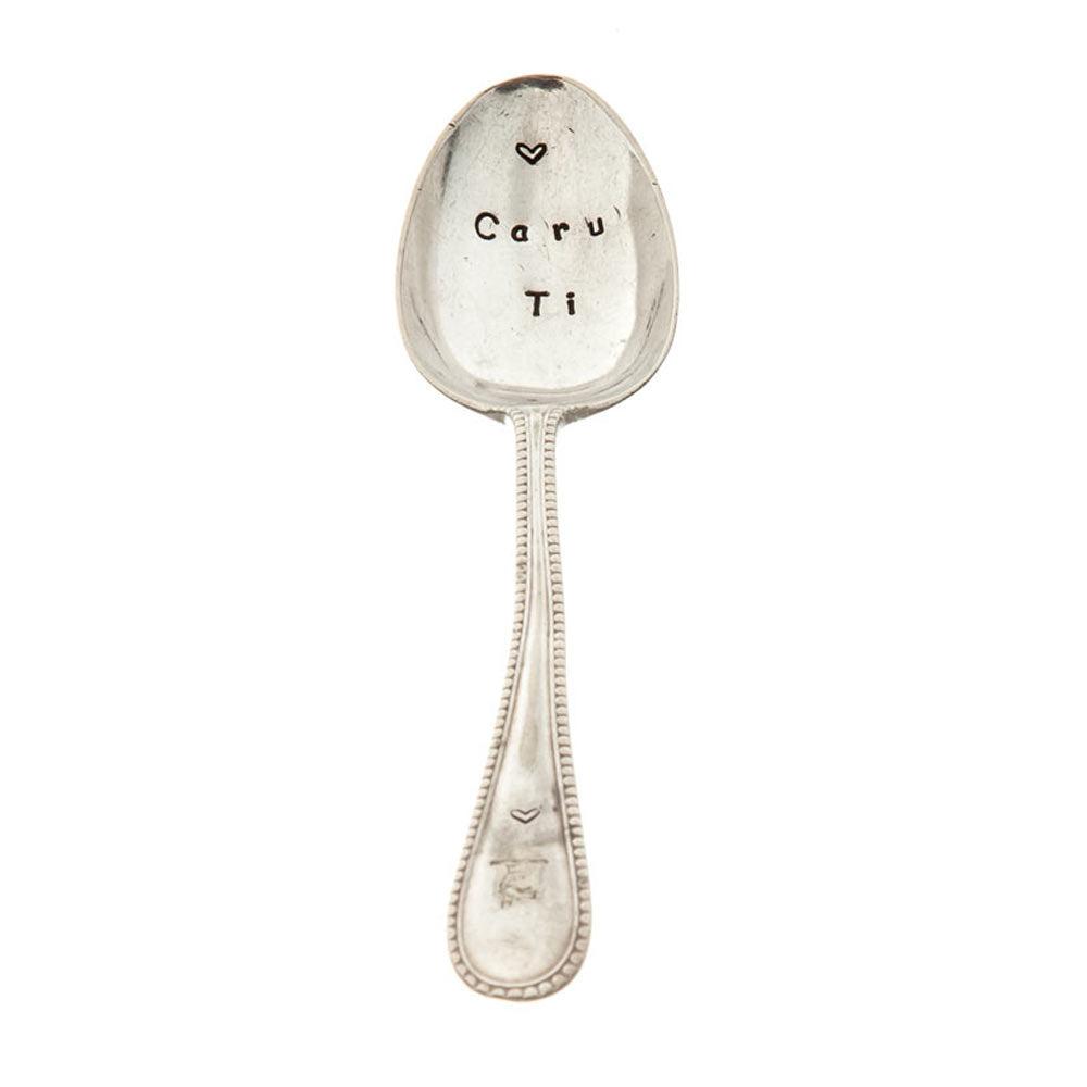 Spoon - Hand-stamped - Caru Ti - I Love You