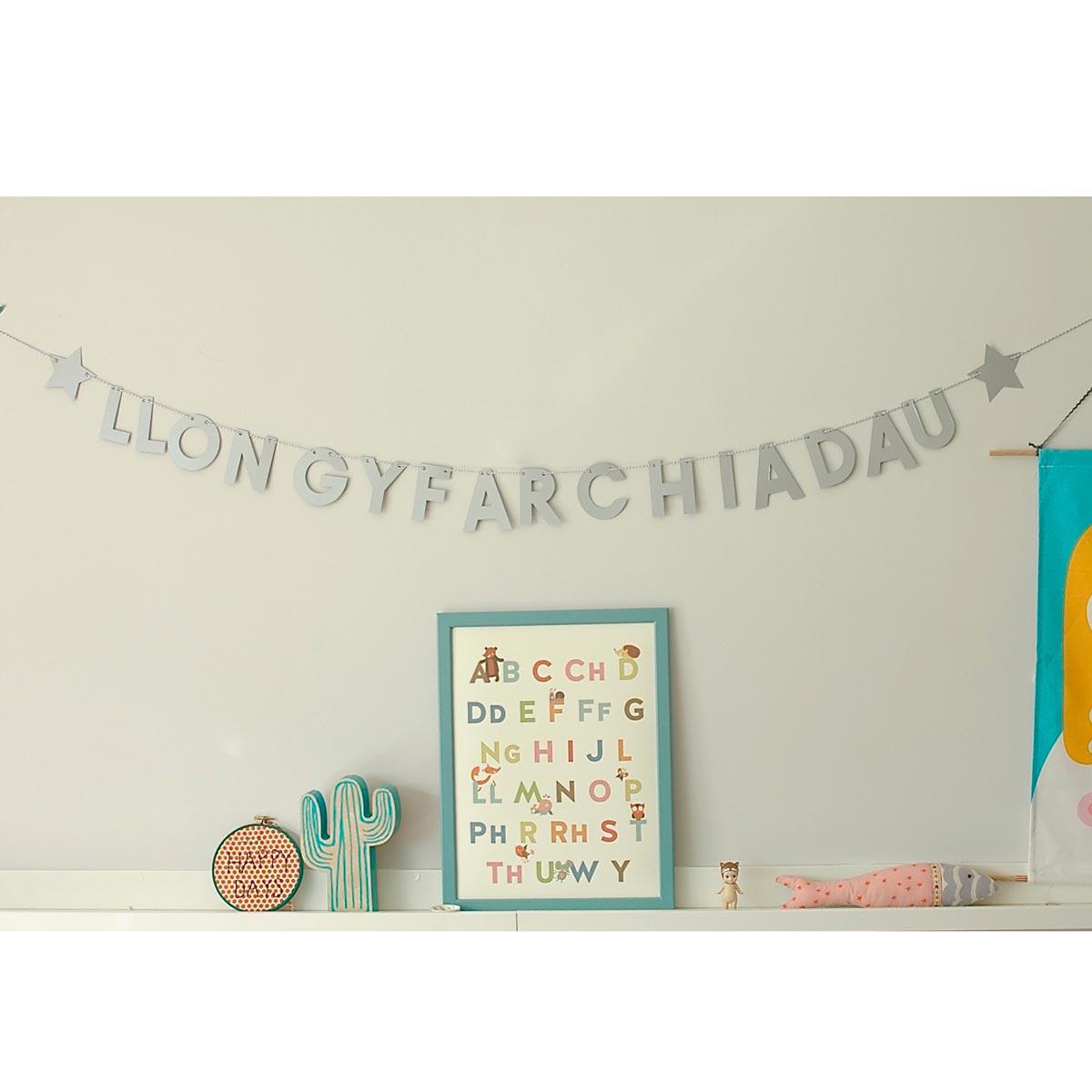 Bunting Garland - Llongyfarchiadau - Congratulations