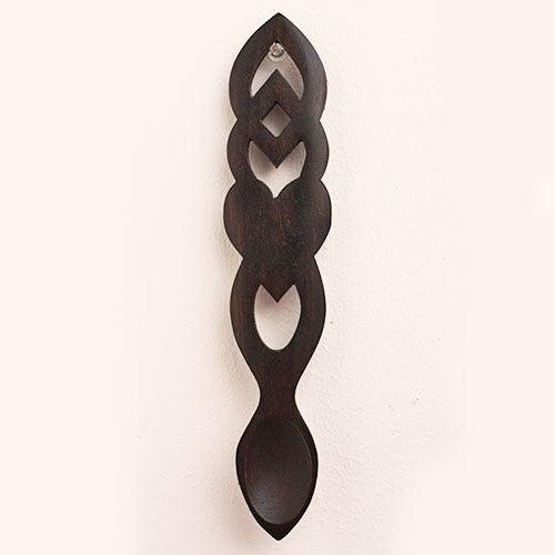TRADE Love Spoon - Handmade - Welsh - Medium - Dark