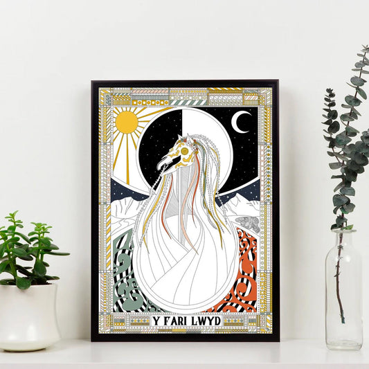 Poster Print - Y Fari Lwyd - Mari Lwyd - A2