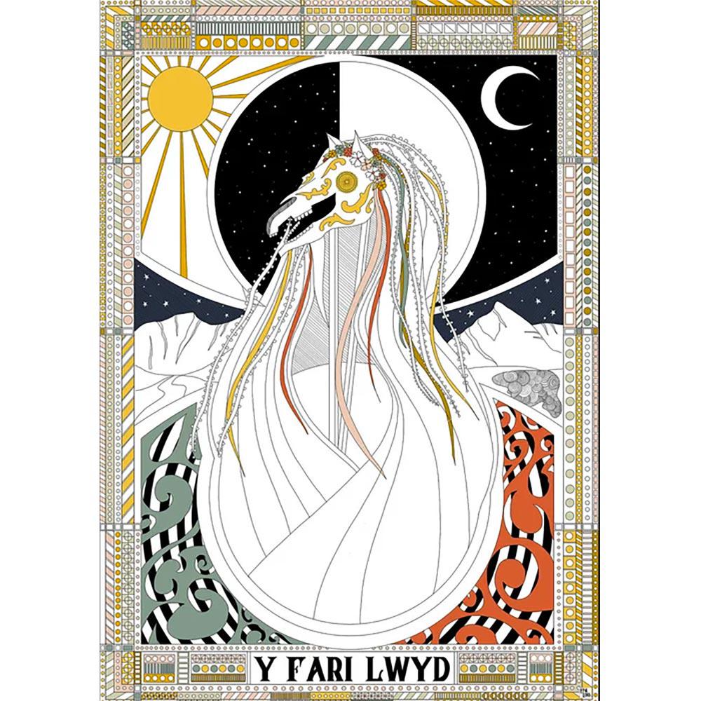 Poster Print - Y Fari Lwyd - Mari Lwyd - A2