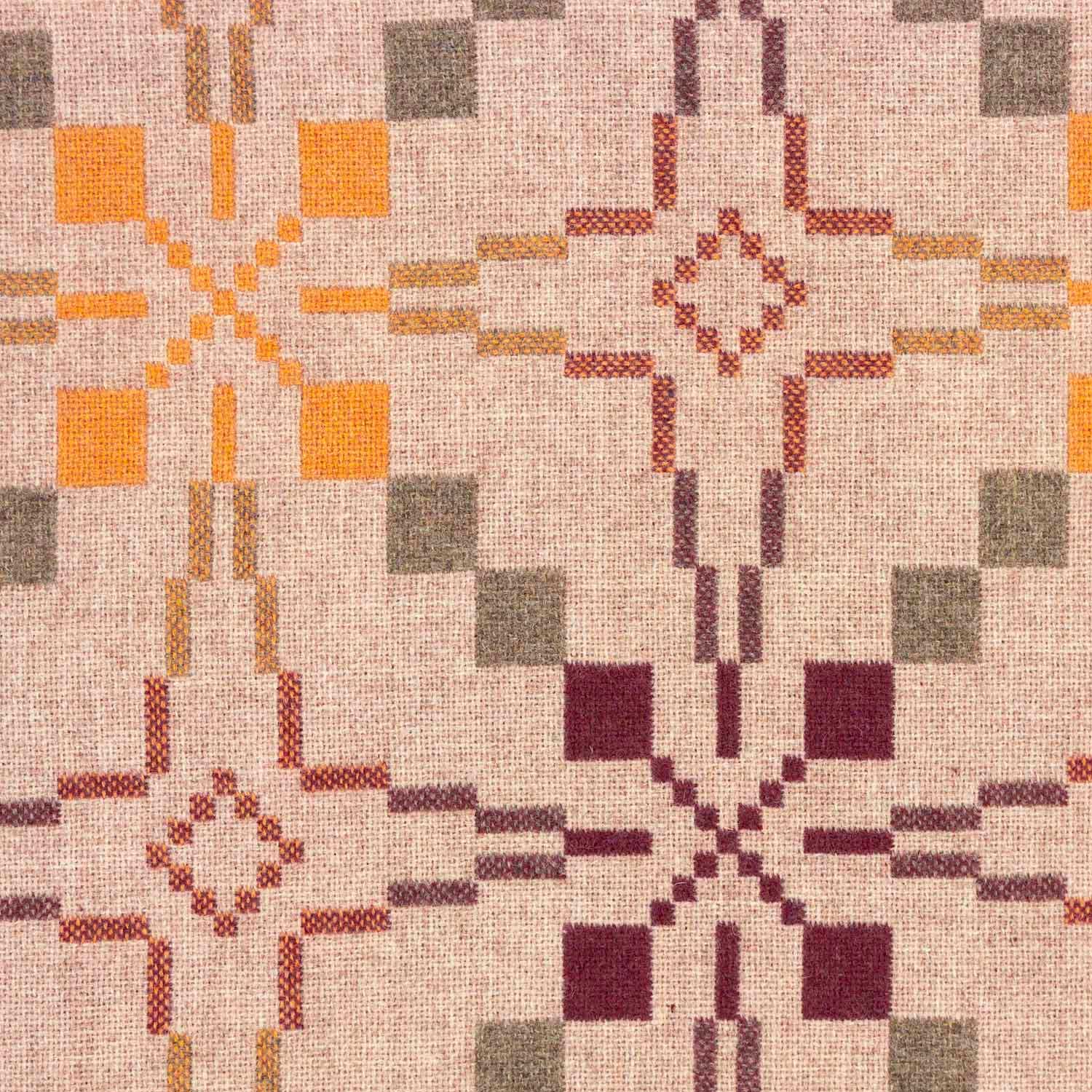 Throw / Blanket - Melin Tregwynt - Vintage Star - Clay