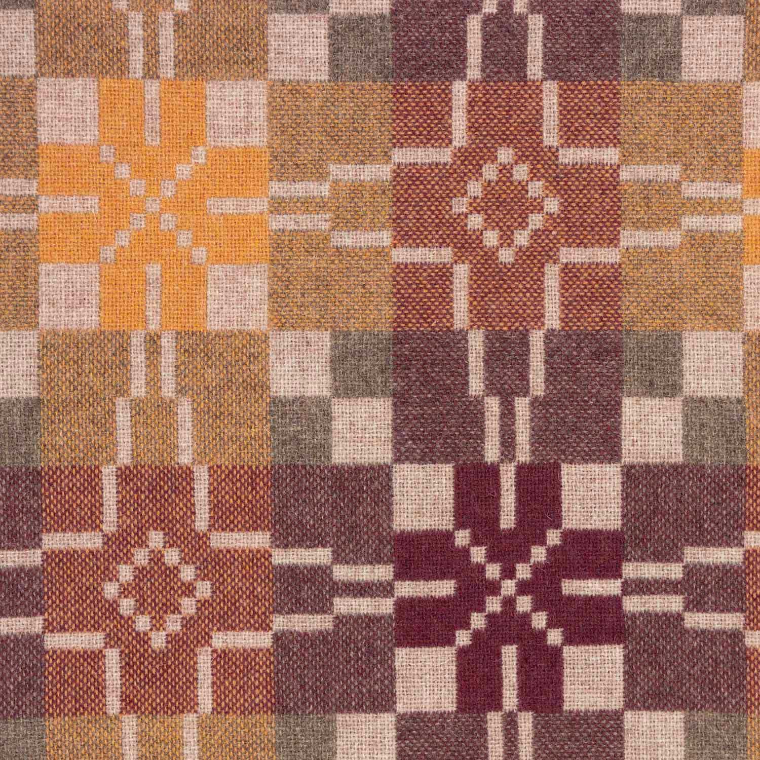 Throw / Blanket - Melin Tregwynt - Vintage Star - Clay