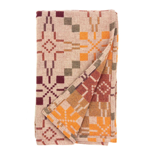 Throw / Blanket - Melin Tregwynt - Vintage Star - Clay