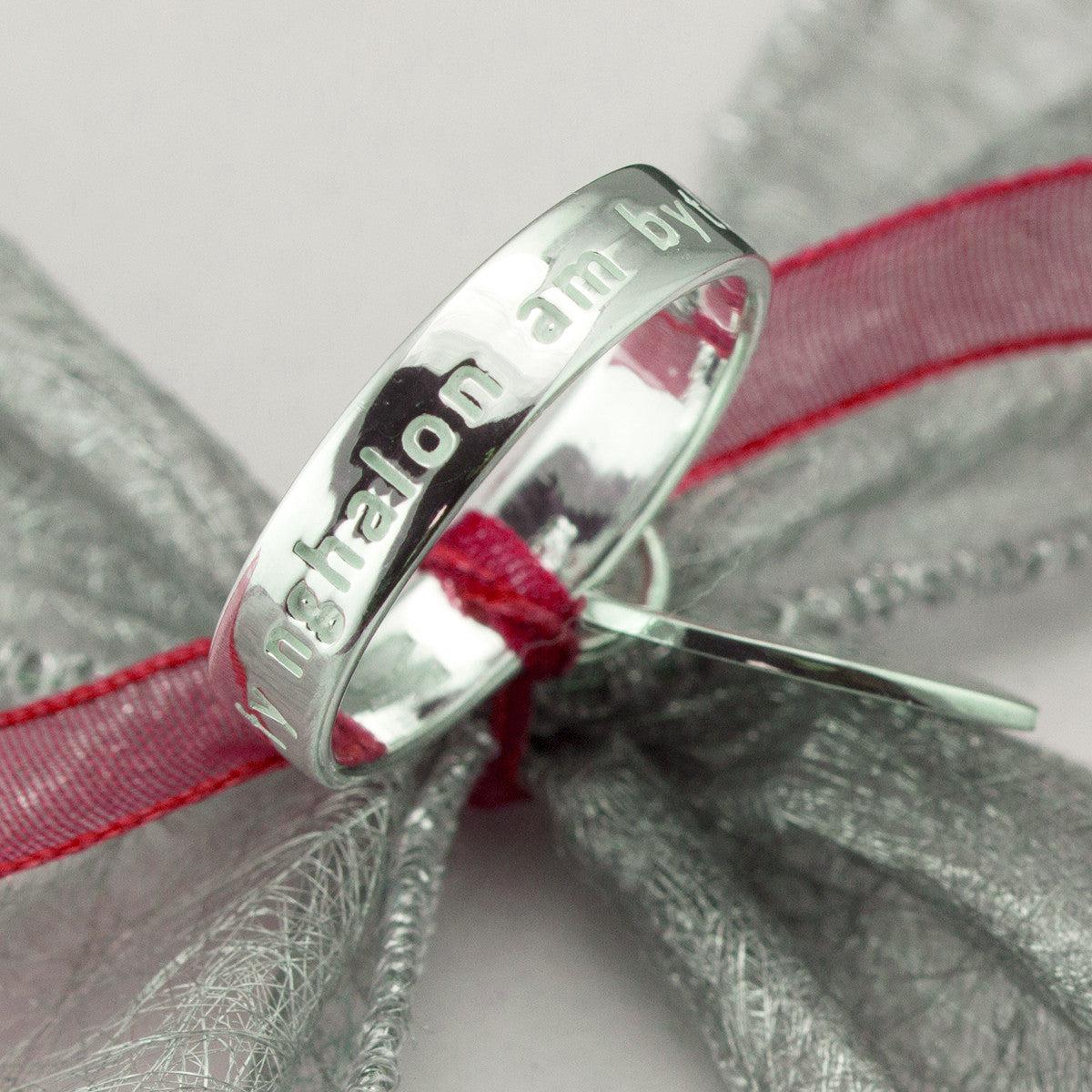 Ring - Yn Fy Nghalon Am Byth - Sterling Silver