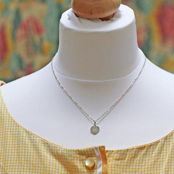 Mini Charm / Pendant - Yn Fy Nghalon Am Byth - Sterling Silver or Gold Plated