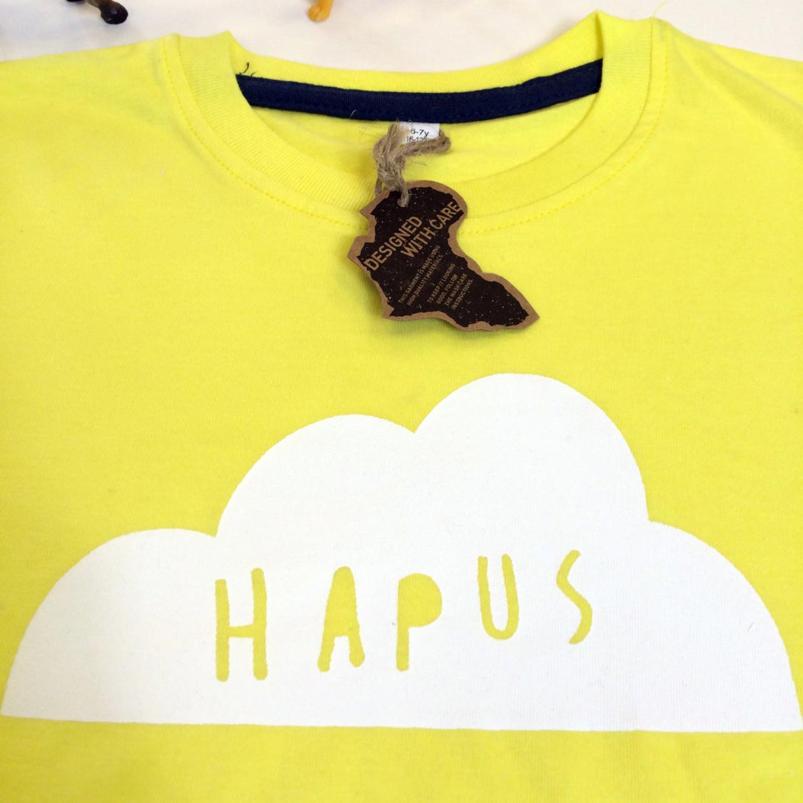 T-shirt - Baby / Toddler - Happy - Hapus - Yellow