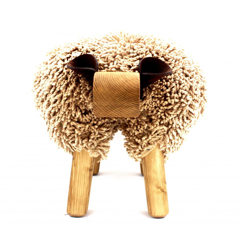 Foot Rest - Welsh Sheep - Original Ewemoo - Walnut / Dark Cream