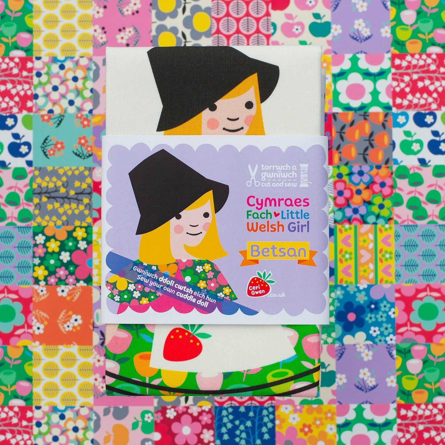 Welsh Doll - Cut and Sew - Little Welsh Girl - Betsan